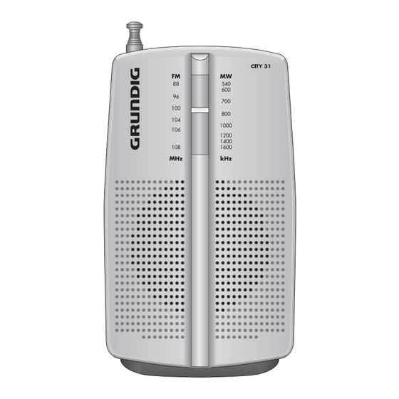 Grundig PR 3201 Kurzanleitung