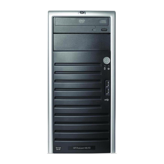 HP ProLiant ML110 Installationsblatt