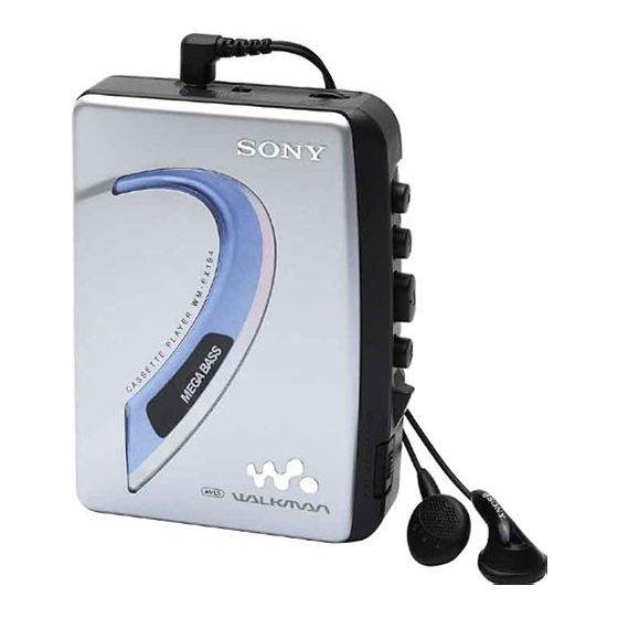 Sony tape walkman wm ex194 Bedienungsanleitung