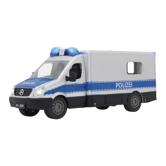 Jamara Mercedes-Benz Polizei Einsatzwagen Gebrauchsanleitung