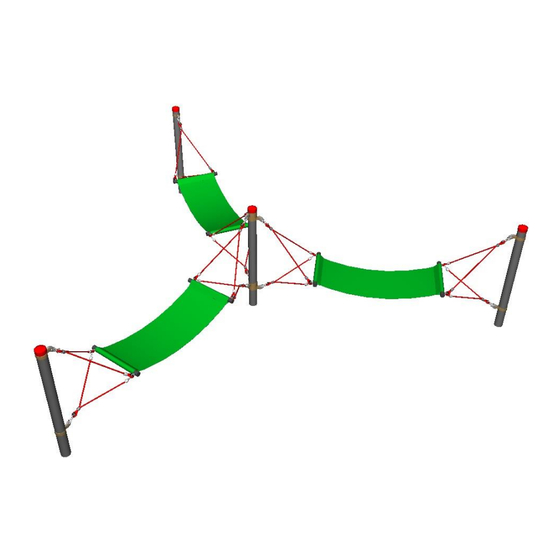 HUCK Seiltechnik Polyester-Hangematten-Trio Montageanleitung