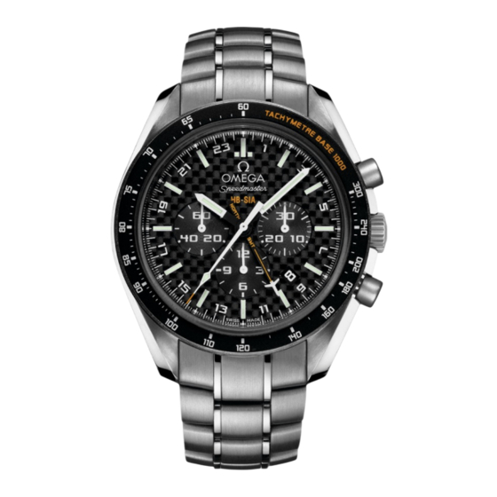 Omega SPEEDMASTER Kurzanleitung