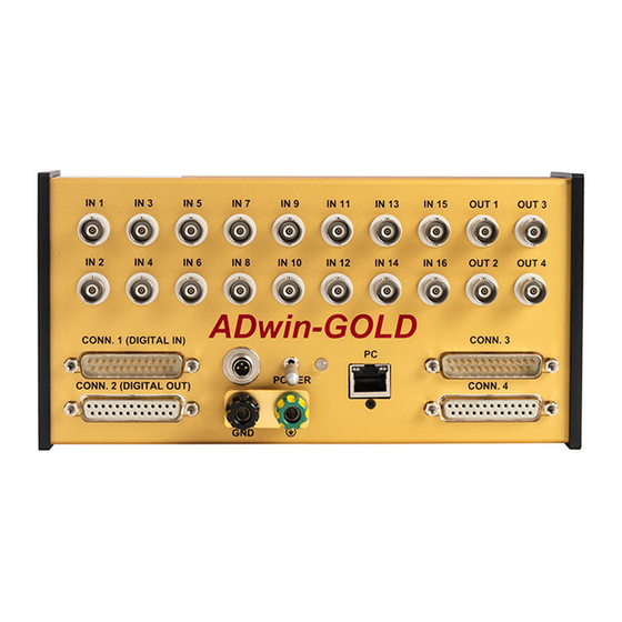JÄGER ADwin-GOLD Hardwarehandbuch
