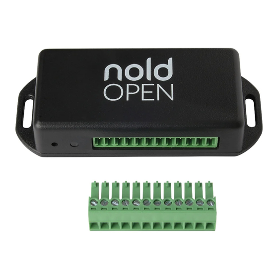 Nold Open Bedienungsanleitung