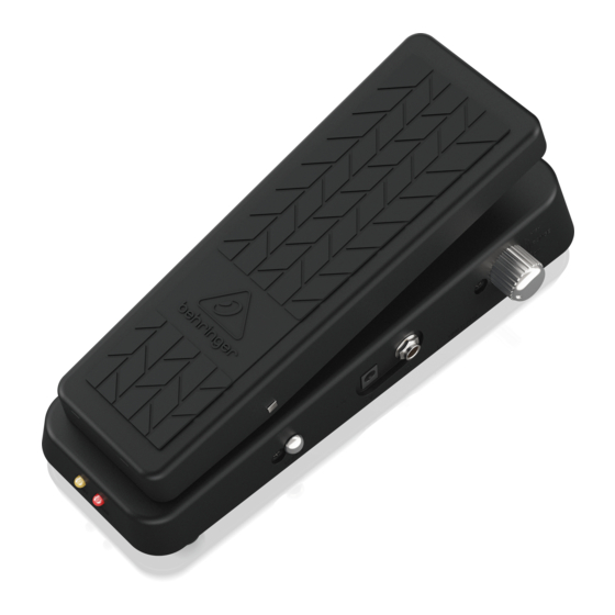 Behringer HELLBABE HB01 Bedienungsanleitung
