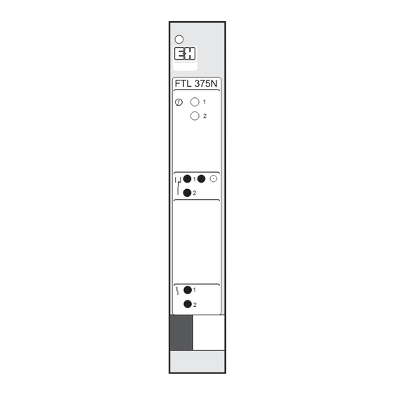 Endress+Hauser nivotester FTL 375 N 2-Serie Bedienungsanleitung