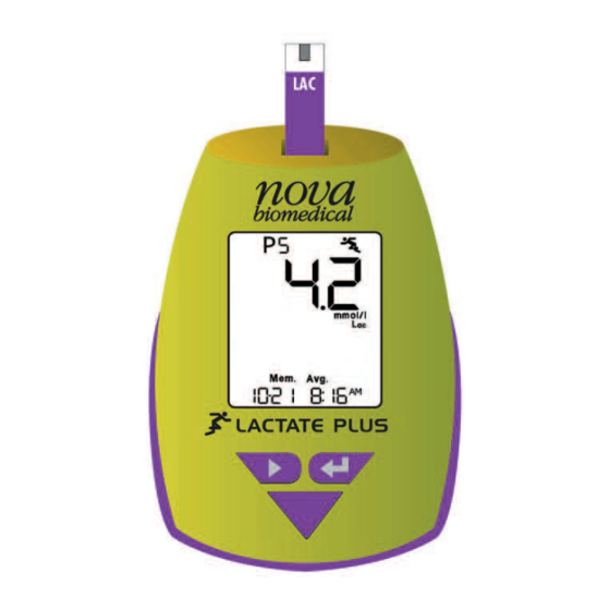 nova biomedical Lactate Plus Gebrauchsanleitung