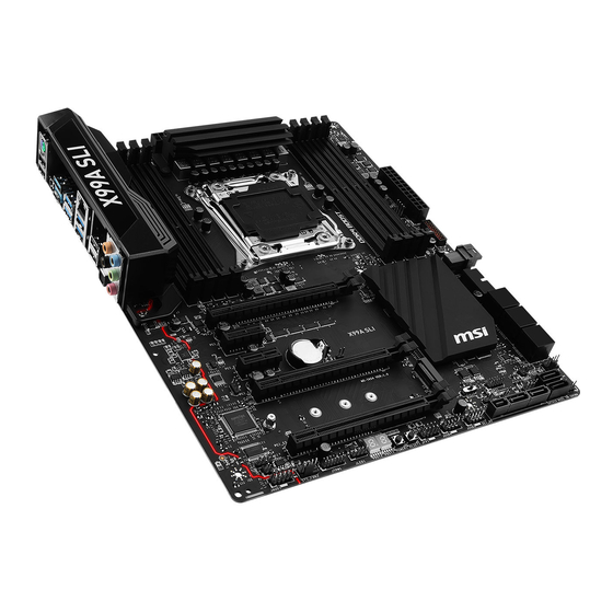 MSI X99A Bedienungsanleitung