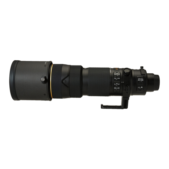 Nikon AF-S VR Zoom-Nikkor ED200–400mm f/4 IF Bedienungsanleitung