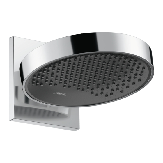 HANSGROHE Rainfinity 250 1jet EcoSmart 26227-Serie Gebrauchsanleitung, Montageanleitung