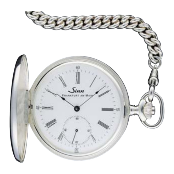 Sinn 1900 Bedienungsanleitung