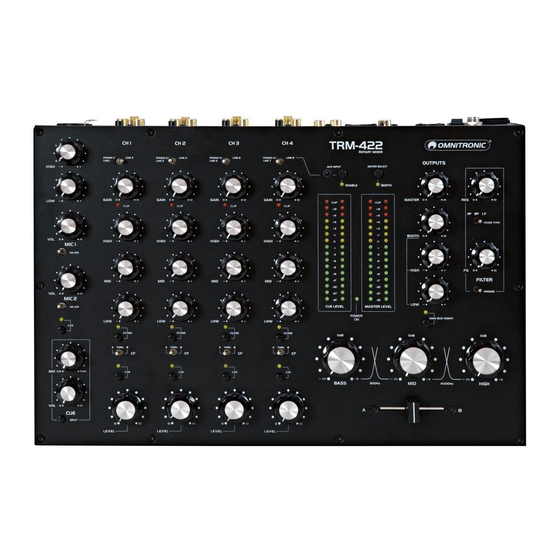 Omnitronic TRM-422 Bedienungsanleitung