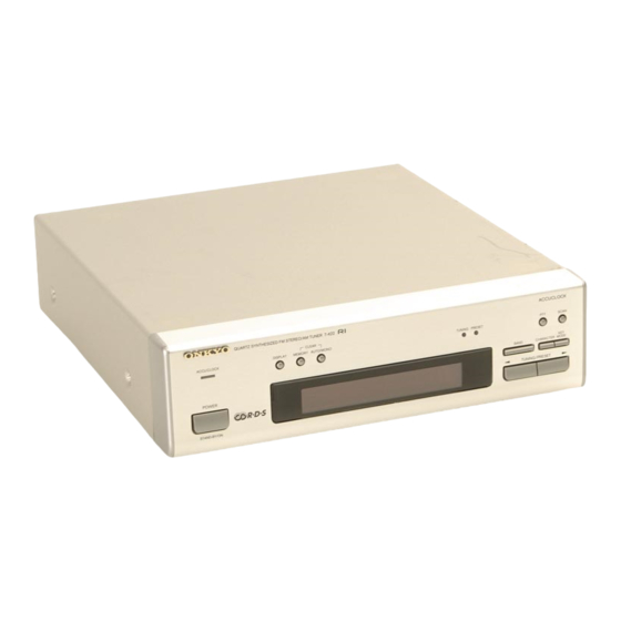 Onkyo T-422 Bedienungsanleitung