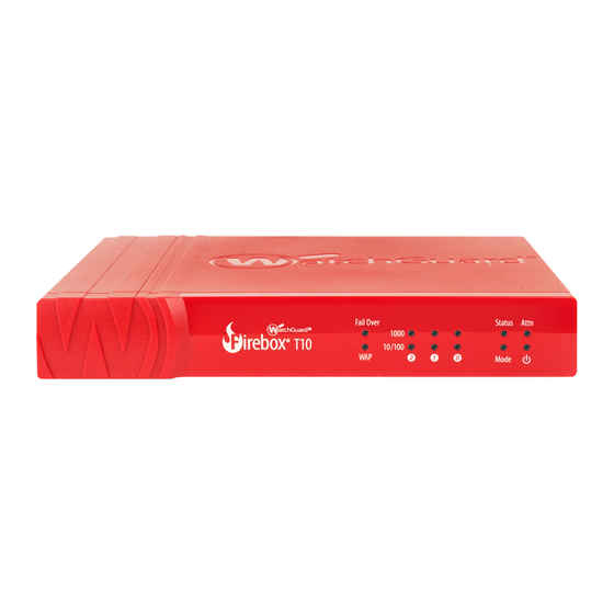 Watchguard Firebox T10-D Kurzanleitung