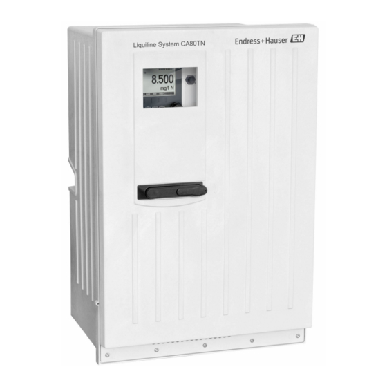 Endress+Hauser Liquiline System CA80TN Technische Information