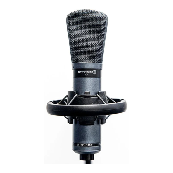 Beyerdynamic MCD 100 Bedienungsanleitung