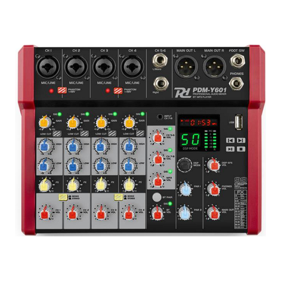 Power Dynamics PDM-Y801 Bedienungsanleitung