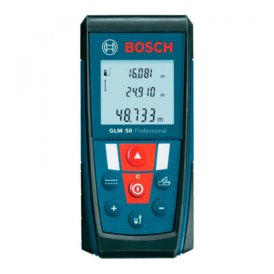 Bosch GLM 50 Professional Betriebsanleitung