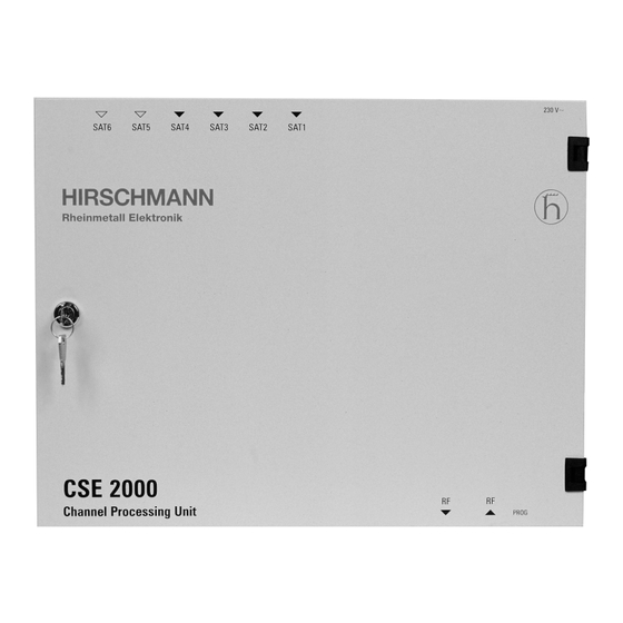 Hirschmann CSE 2000 Betriebsanleitung