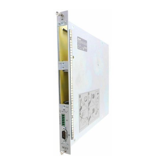 Bosch Rexroth SE312 Bedienungsanleitung