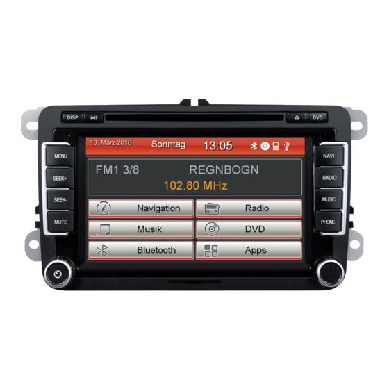 ESX Vision Naviceiver VNS720 VW-U1 Handbücher