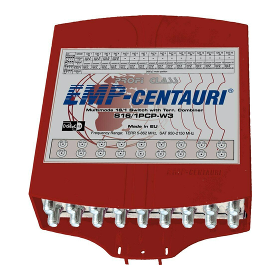EMP-Centauri S16/1PCP-W3 Anleitung