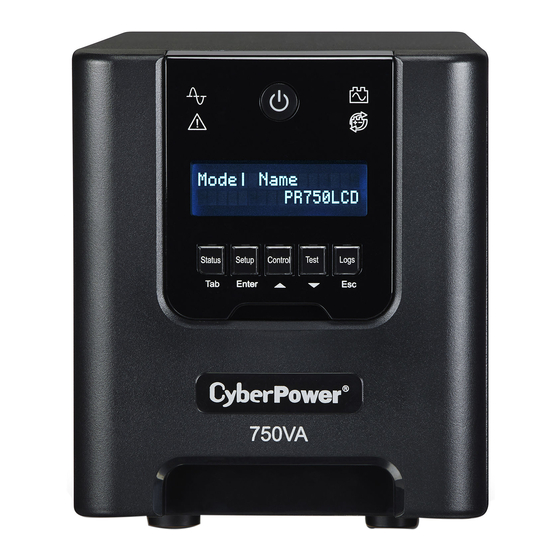 CyberPower PR750ELCD Bedienungsanleitung