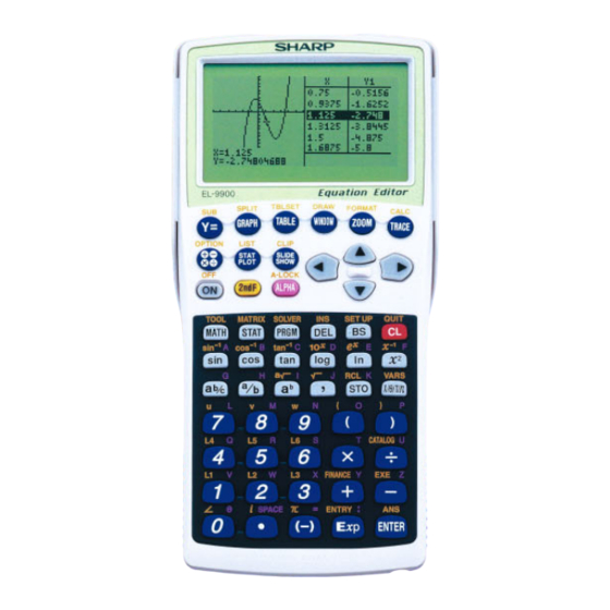 Sharp EL-9900G Anleitung