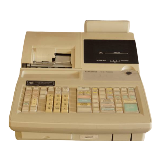 Casio CE-7000 Bedienungsanleitung