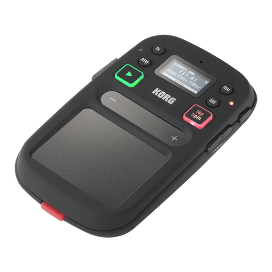 Korg kaossilator 2S Bedienungsanleitung