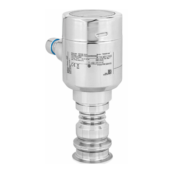 Endress+Hauser Micropilot FMR63B PROFIBUS PA Technische Information