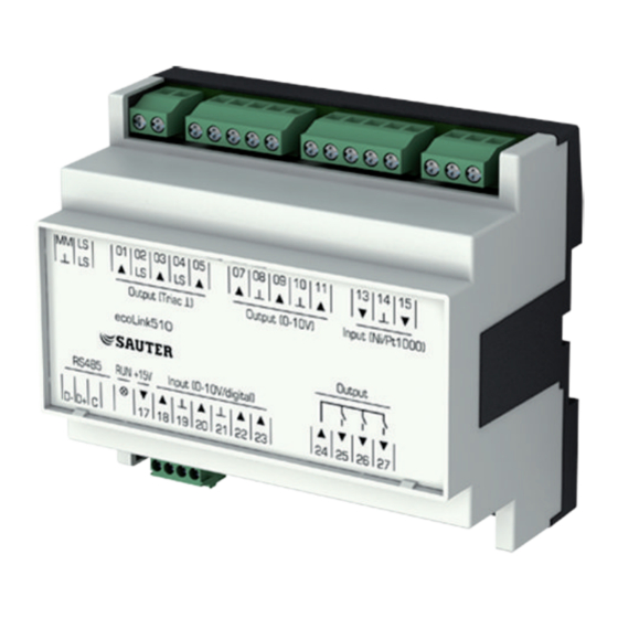 Sauter EY-EM510 Installationsanweisung