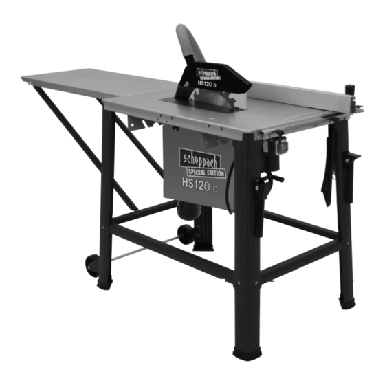 Scheppach hs 120 o Originalanleitung