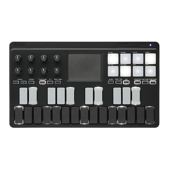 Korg nanoKEY Studio Bedienungsanleitung