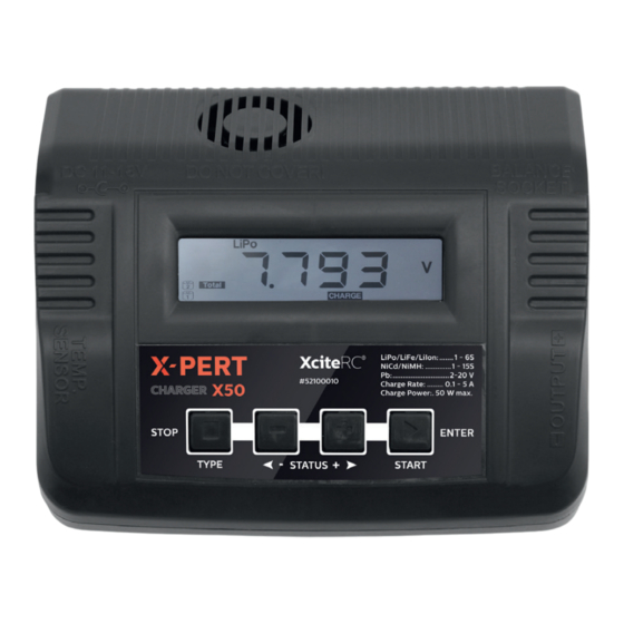 XciteRC X-pert X50 Bedienungsanleitung