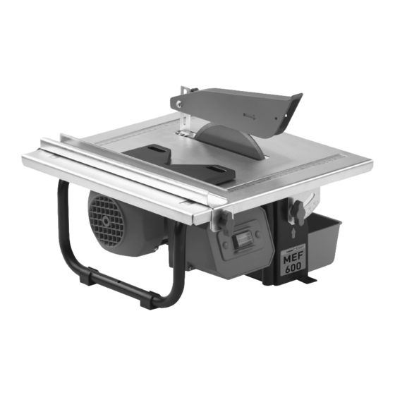 MEISTER CRAFT MEF 600 Bedienungsanleitung