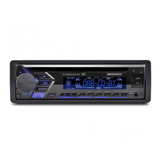 Caliber RCD 236DAB-BT Handbuch
