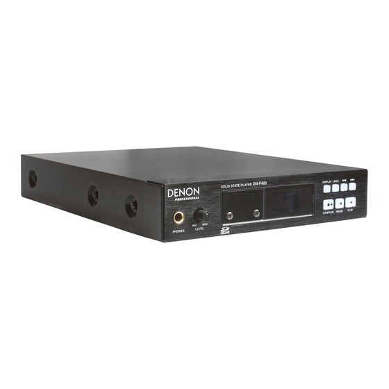 Denon DN-F400 Bedienungsanleitung