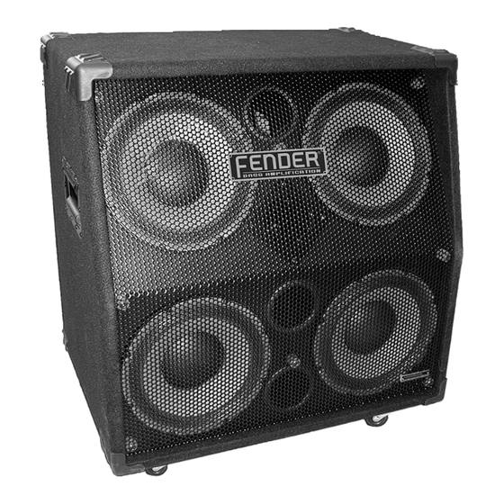 Fender 410 PRO Bedienungsanleitung