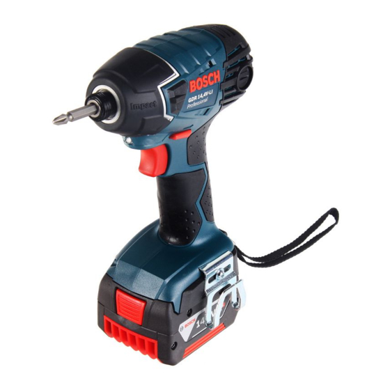 Bosch GDR 14,4 V-LI Professional Originalbetriebsanleitung