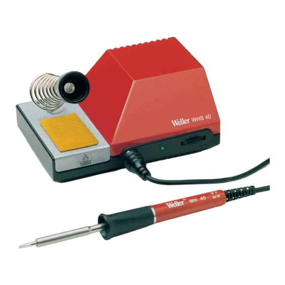 Weller WHS 40 Betriebsanleitung