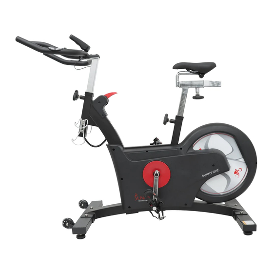 Sunny Health & Fitness PREMIUM KINETIC FLYWHEEL REAR DRIVE CYCLE Bedienungsanleitung