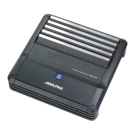 Alpine MRP-F450 Bedienungsanleitung