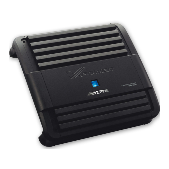 Alpine MRP-M1000 Bedienungsanleitung