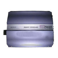 Sony XM-754HX Bedienungsanleitung