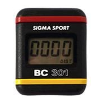 SIGMA SPORT BC 301 Gebrauchsanweisung
