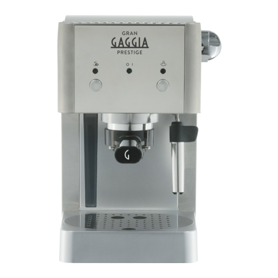 Gaggia Milano GRAN GAGGIA GG2016-STYLE Bedienungsanleitung