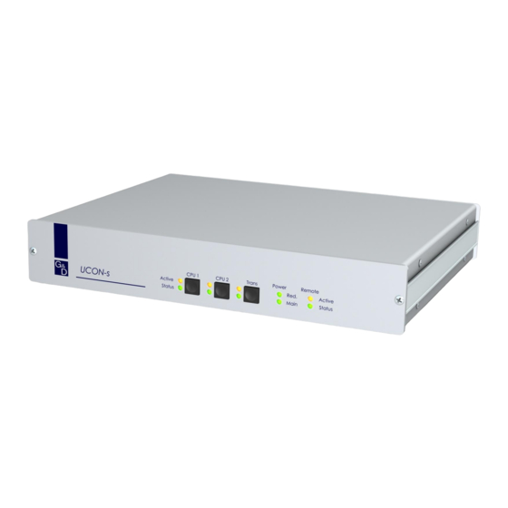 Guntermann & Drunck UCON-Audio-s Installationsanleitung