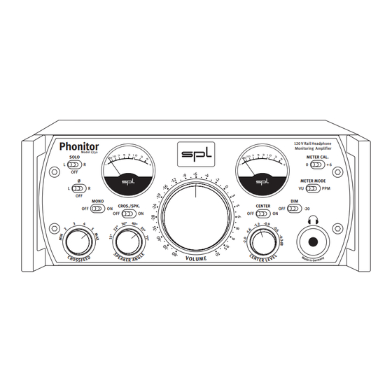SPL Phonitor Modell 2730 Bedienungsanleitung
