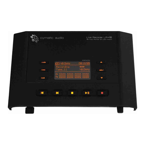 cymatic audio LR-16 Produkthandbuch